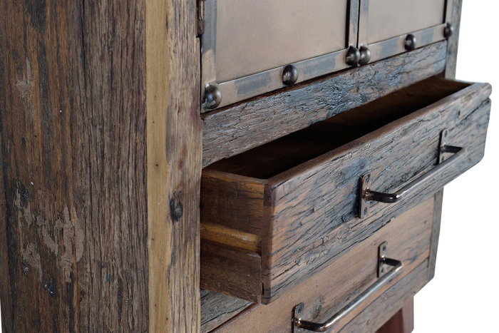 GINER Y COLOMER Buffet en bois recyclé et métal